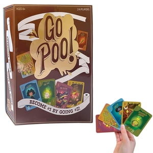 Gift Toys House of Cards: Go Poop Game Cards Paper House: Go Poo! The Game Out Loud Funny Card Game Family Game Night Hilarious Toilet Humor Adults Kids Age 6+ 26 Players a box of cards