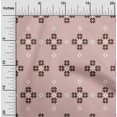 thumbnail image 2 of oneOone Silk Tabby Dusty Pink Fabric Geometric Fair Isle Pattern Sewing Material Print Fabric By The Yard 42 Inch Wide, 2 of 4