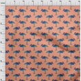 thumbnail image 3 of oneOone Tissu Popeline de Coton Imprimé Héron au Mètre 56 Pouces de Large, 3 of 4