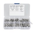 thumbnail image 1 of Nuts Kit, With Box High Hardness Durable 260pcs Flat Head Screw, Easy To Carry Hex Socket  For Machinery Industry Electronics Construction, 1 of 8