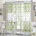 thumbnail image 2 of WIFKLSIIPG Peony Sheer Curtain Tulle Window Treatment Voile Drape Valance 1 Panel Fabric, 2 of 8
