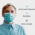 thumbnail image 3 of JY Care Medical Mask(50 Masks) - ASTM Level 2 Mask - Made in Canada, 3 of 4