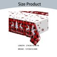 thumbnail image 3 of Table Cloth Clearance Merry Christmas Table Cloth Plastic Buffalo Plaid Table Cover Red And Black Checked Snowflake Tablecloth Rectangle Xmas Table Cover For Holiday Home Birthday Decor, Home Textile, 3 of 4