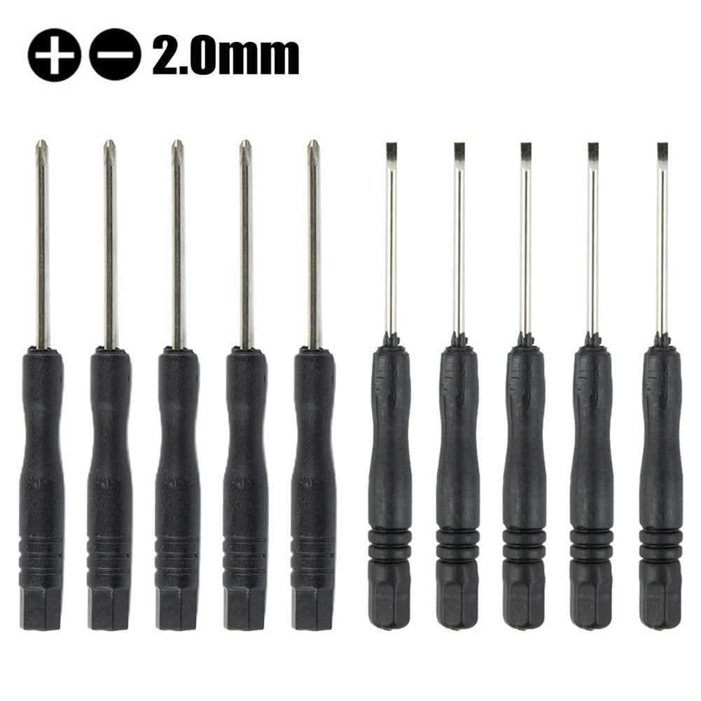 BTOER 10pcs Precision Small Screwdriver Set Cross Slotted Screwdriver Screw Driver Kit For Phone Tablet Disassemble Repair Hand Tool