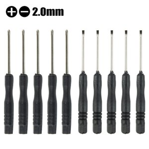 BTOER 10pcs Precision Small Screwdriver Set Cross Slotted Screwdriver Screw Driver Kit For Phone Tablet Disassemble Repair Hand Tool