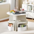 thumbnail image 3 of Costway 5 PCS Kids Table and Chair Set with Writable Blackboard Desktop Toddler Table, 3 of 10