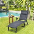thumbnail image 2 of Patiojoy Chaise Longue Inclinable de Patio pour l'Extérieur, Chaise Pliante Réglable avec 7 Positions de Dossier et Oreiller Amovible, 2 of 9