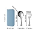 thumbnail image 1 of Btomtd Stainless Steel Cutlery Set 304 Stainless Steel Spoon Fork With Box, Blue, 1 of 5