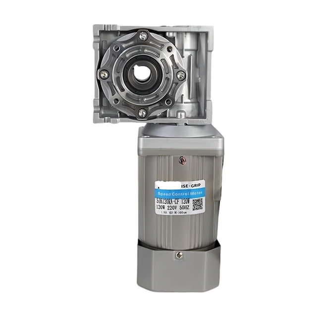 180W Worm Gear Motor with RV040 Reducer Gearbox Speed Adjustable Controller 130-16RPM Gear Motor Self-Locking 90W-180W AC ,Easy to Install