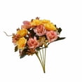 thumbnail image 1 of Birdeem High-End Artificial Flowers Diamond Rose Artificial Flowers 5 Forks 10 Mini Roses Home Decoration Plastic Flowers, 1 of 12