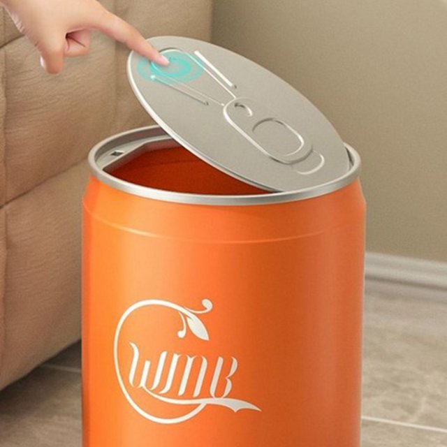 WIFKLSIIPG Can Can Creative Internet Home with Lid Living Room Car Storage Bucket Toilet Paper(Orange)