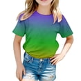 thumbnail image 3 of Rhuody Hauts pour Garçon T-Shirt Mardi Gras T-Shirt à Manches Courtes Tee Imprimé Graphique Blouse à Col Rond Doux Hauts d'Été pour Garçon 8-9 Ans Multicolore, 3 of 3