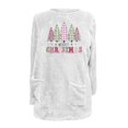 thumbnail image 4 of Qertyioot Chandails à Col Rond de Noël pour Femmes, Hauts Blouse à Manches Longues Chauds à Imprimé Ample avec Poche pour l'Hiver et le Rond, 4 of 4
