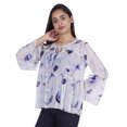thumbnail image 2 of Moomaya Printed Flared Full Sleeve Tops For Women Summer Casual Short Kurta-TC, 2 of 8