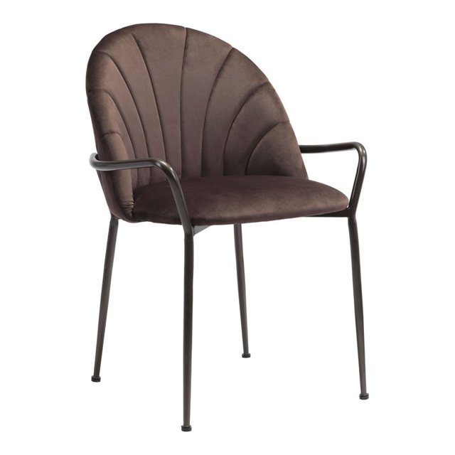 ZUO Kurt Dining Chair (Set of 2) Dark Brown