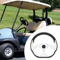 thumbnail image 3 of Cart Steering Wheel Universal 12.5 Inch Racing Style Steering Wheel for E Z GO TXT  RXV   Carts, 3 of 7
