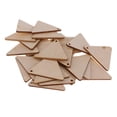 thumbnail image 4 of Pièces en Bois Non Finies en Forme de Triangle avec Trou 25 Pcs 50mm, 4 of 8