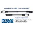 thumbnail image 2 of Ride KAC Bike Frame Adjustable Telescopic Bicycle Cross Bar, for Y-Frame, Dual Suspension & Cruiser Bikes, 2 Pack, 2 of 5