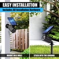 thumbnail image 2 of Bell + Howell Bionic Spotlight, 25 ft. Motion Sensor, Solar Sun Panels, Outdoor Lighting- Black, 2 of 7