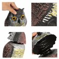 thumbnail image 4 of EIGTHTAIL Hibou Leurre Réaliste Épouvantail en Plastique Résistant aux Intempéries Dissuasif pour Oiseaux d'Extérieur, 4 of 6