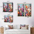 thumbnail image 4 of Designart "Mountain Spring Celebration of Wildflowers III" Wildflowers Framed Wall Art Set Of 2 - Traditional Pink Gallery Wall Frame Set For Home Decor, 4 of 6