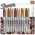thumbnail image 1 of Marqueurs permanents Sharpie, couleurs portrait, pointe fine, assortis, 12 unités, 1 of 6