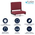 thumbnail image 4 of Grandstand Comfort Seats by Flash with Ultra-Padded Seat in Red, 4 of 9