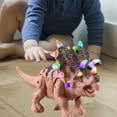 thumbnail image 4 of HILABEE Simulation Electric Dinosaur Toys Action Figure and Sounds for boys Brown, 4 of 8