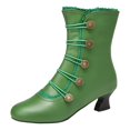 thumbnail image 1 of Kcodviy Bottes Rétro Mi-Mollet d'Automne et d'Hiver pour Femmes Bottes pour Femmes avec Talon Chaussettes de Bottes pour Femmes Bottines et Bottes pour Femmes Talon Bas Bottes Souples pour Femmes Sans Talon, 1 of 5