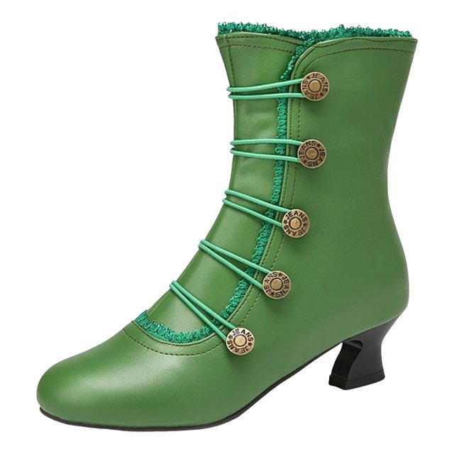 Kcodviy Bottes Rétro Mi-Mollet d'Automne et d'Hiver pour Femmes Bottes pour Femmes avec Talon Chaussettes de Bottes pour Femmes Bottines et Bottes pour Femmes Talon Bas Bottes Souples pour Femmes Sans Talon