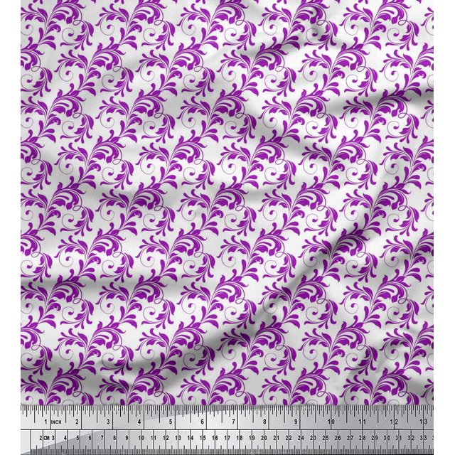 Soimoi Cotton Voile Fabric Swirl Abstract Print Fabric by the Yard 56 Inch Wide
