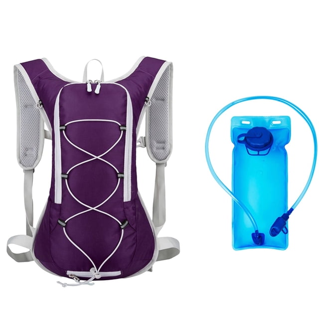Jpxdew Cycling Backpack,2L Hydration Pack Reflective Safety,Lightweight Nylon Running Hiking Marathon Gear 11.4in