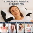 thumbnail image 4 of Pillows, Neckhaven Pillow Hospitality Collection, Premium Necks & Posture Support, Ergonomic Memory Foam Pillows, Contoured Support Pillow for Side Back Stomach Sleepers (Blue), 4 of 7
