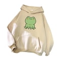 thumbnail image 2 of Pntutb Grande Taille Liquidation! Mode pour Femmes Manches Longues Mignonne à Capuche Imprimée Blouse Ample Hauts, 2 of 3