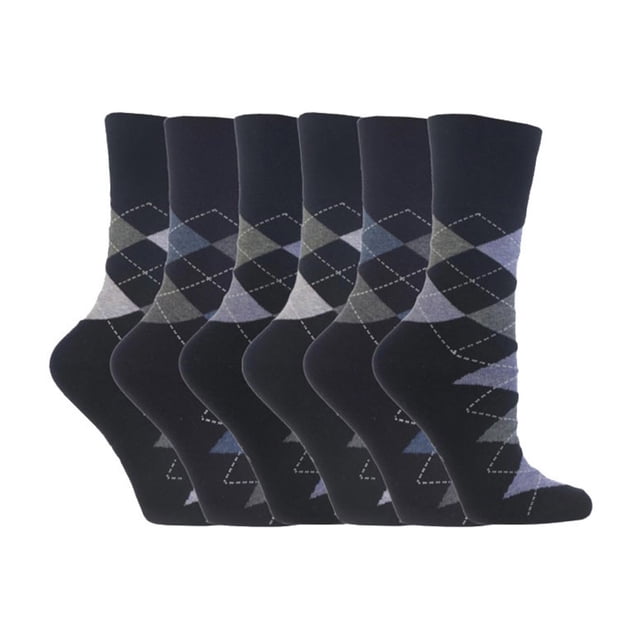 Gentle Grip - 6 Pairs Ladies Gentle Grip Non Elastic Crew Socks