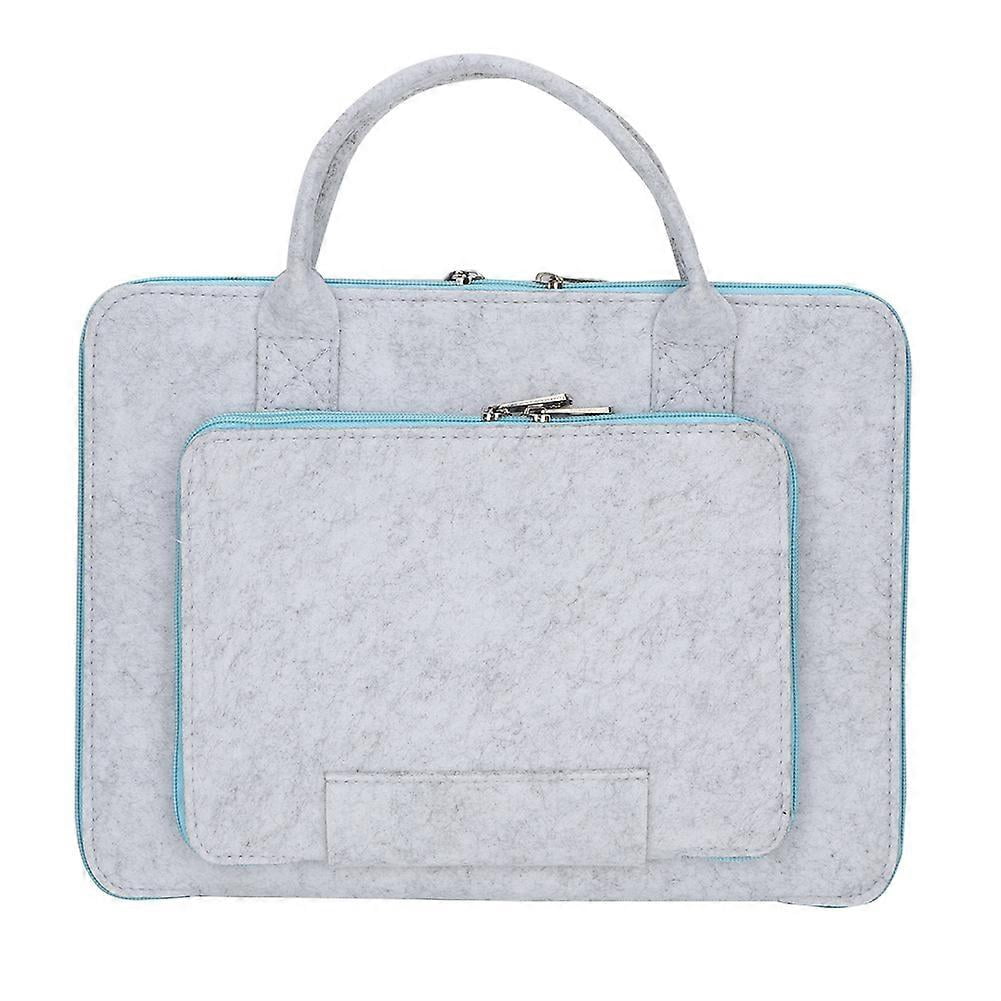 Felt Laptop Notebook Bag with Handle and Pocket Computer Case(15')