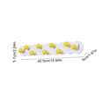 thumbnail image 3 of EGNMCR Strong Adhesive Hanging Hook Nine Hooks Suitable For Rental Houses And Kitchens No Installation Required Efficient Adhesion Plastic Paste hook, 3 of 6