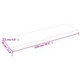 thumbnail image 4 of vidaXL Bathroom Countertop Light Brown 100x30x2 cm Treated Solid Wood, 4 of 4