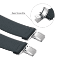 thumbnail image 2 of Buyless Fashion Suspenders for Men - 48 Elastic Adjustable Straps 1 1/4 - X Shape, 2 of 7