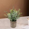 thumbnail image 3 of DOLITY Artificial Potted Plant Small Faux Mini Potted Plants for Kitchen Desktop Home Small Eucalyptus, 3 of 9