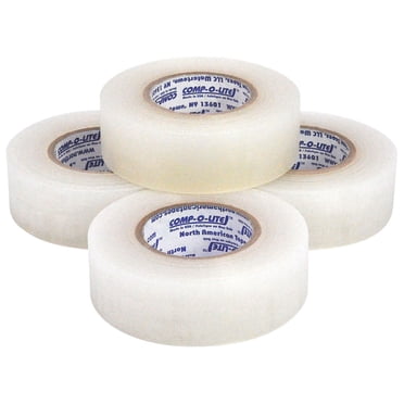 Comp-o-lite Clear Shin Pad Tape 24MM X 18M Pack of 4 Rolls