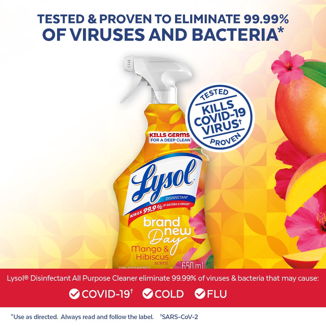 Lysol® All Purpose Cleaner Trigger - Brand New Day Mango Hibiscus, 650 mL