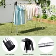 thumbnail image 3 of KK KINGRACK Clothes Drying Rack, Foldable Clothing Rack, for Indoor Outdoor, Stainless Steel, 3 of 9