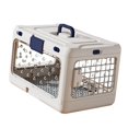 thumbnail image 2 of S SERENABLE Folding Puppy Crate Cat Transport Box Transparent for Traveling Foldable Portable Dog Kennel Cat Travel Cage for Puppy Rabbit White, 2 of 9