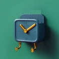 thumbnail image 1 of Punch-Free Alarm Clock Wall Hook Storage Rack, Organizer for Kitchen Supplies & Bedroom Essentials, Hanging Pendant Shelf Unit, 1 of 8