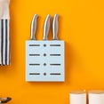 thumbnail image 1 of Sale Today Clearance! Plastic Supplies Wall Mounted Fruit Knife Organizer Storage Rack Knife Household Perforated Knife Kitchen Knife Rack Kitchen, 1 of 6