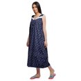 thumbnail image 4 of Moomaya Robe de Nuit d'Allaitement à Col Rond Imprimée pour Femmes en Coton, 4 of 5