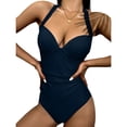 thumbnail image 1 of Birdeem Maillot de Bain Femme Aguichant Uni Taille Haute, 1 of 1