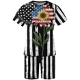thumbnail image 5 of cllios Mens Independence Day Short Sets 4th of July Short Sleeve Tshirts and Drawstring Short Matching Suits Stars and Stripes Graphic Muscle Tracksuits Sets with Pockets, 5 of 5