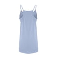 thumbnail image 3 of RBCKVXZ Robe Courte Athlétique Sans Manches pour Femmes avec Short Intégré Été Tennis Entraînement Active Combinaison Sportive Bretelles Spaghetti Robes Bleu Pâle XXXXXL, 3 of 7
